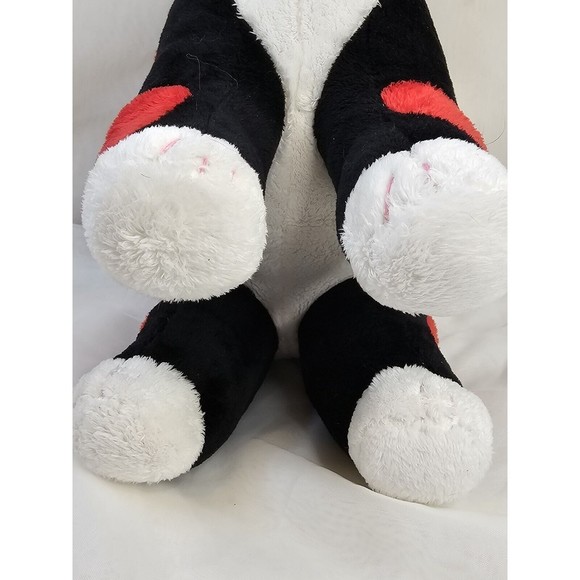 Whimsy Clay Plush Cat Amy Lacombe Hearts Valentine's Day Black Red White RARE - Picture 5 of 8
